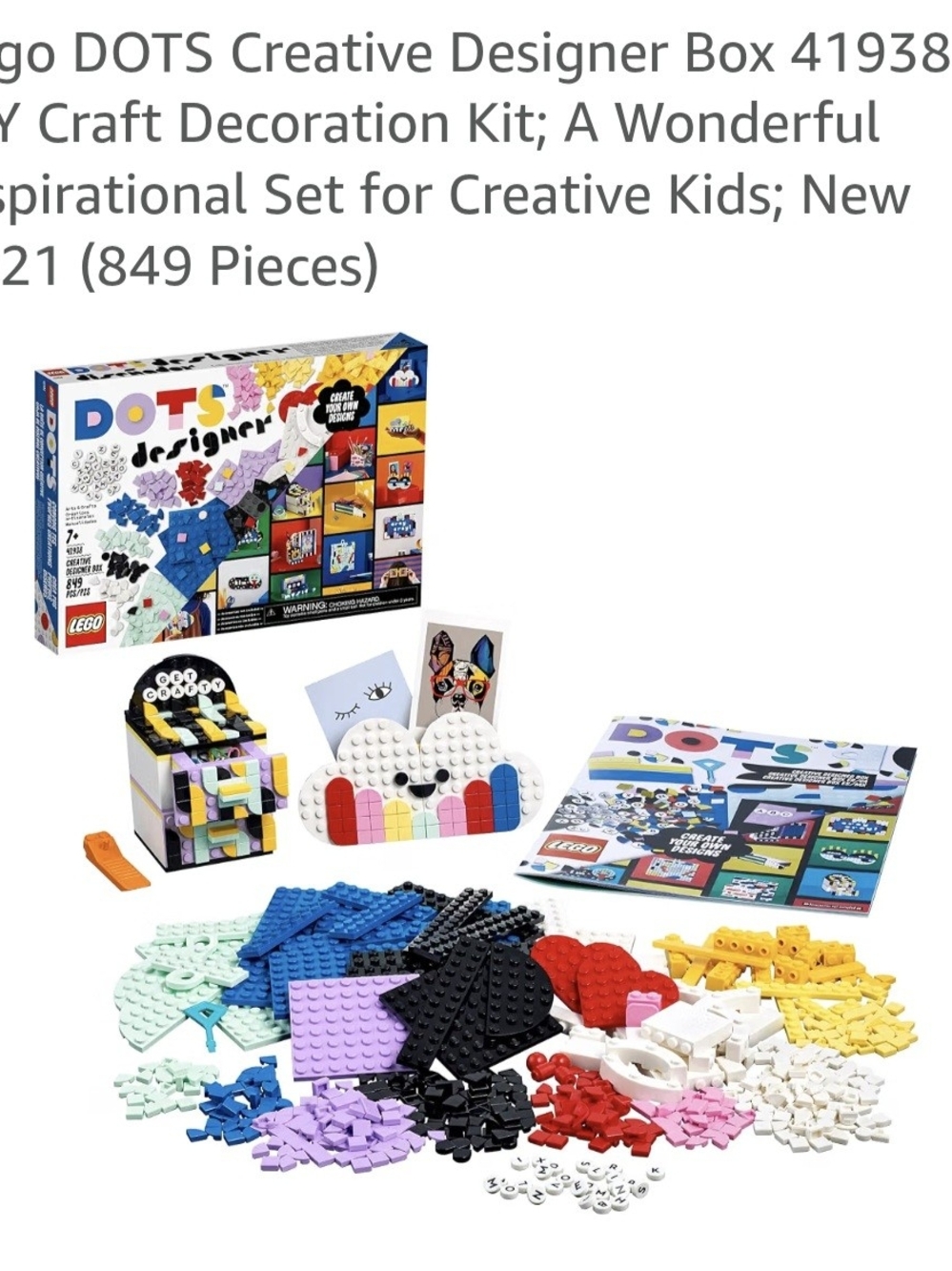 LEGO DOTS Creative Designer Box - 41938 With Free Bonus Dots $$$